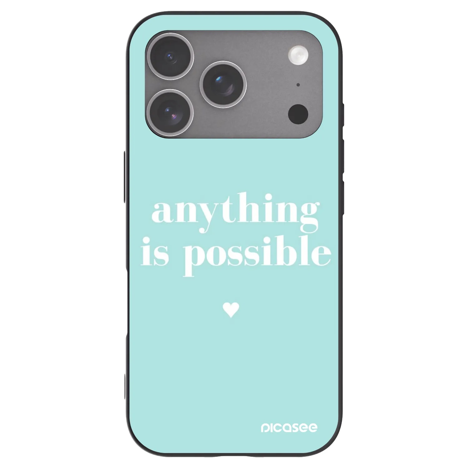 Picasee silikonski črni ovitek za Apple iPhone 18 Pro - Anything is possible