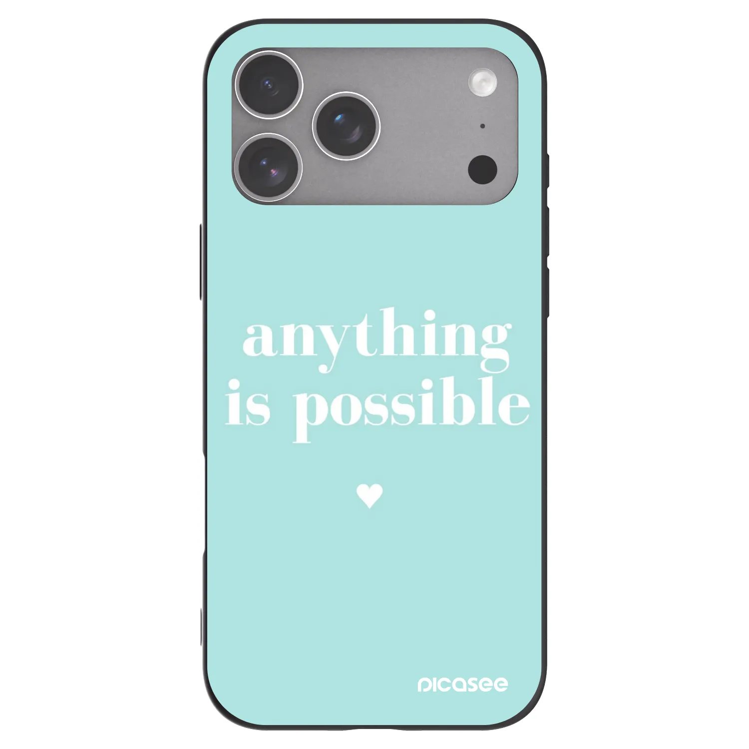 Picasee silikonski črni ovitek za Apple iPhone 18 Pro Max - Anything is possible