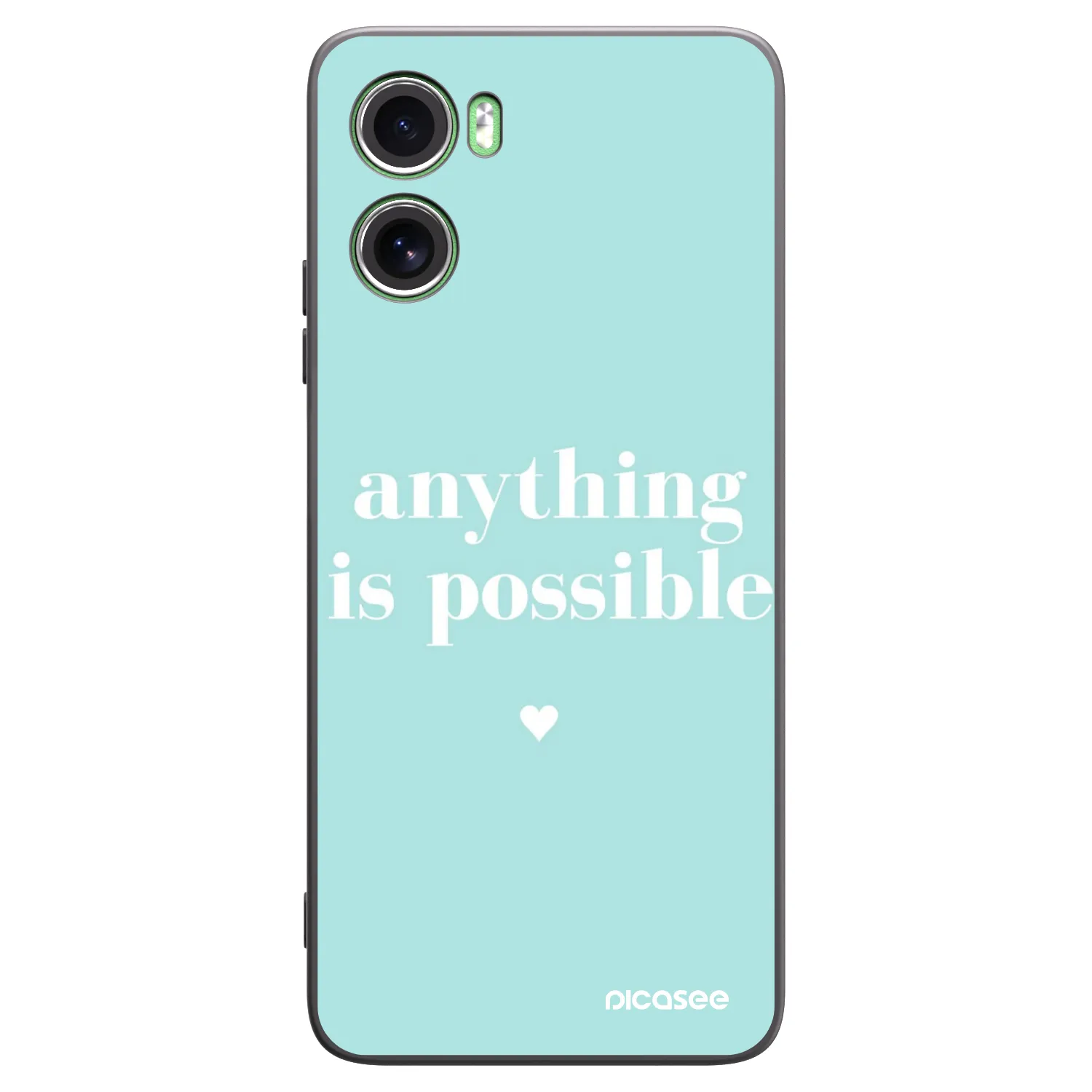 Picasee silikonski črni ovitek za Motorola Moto G06 - Anything is possible