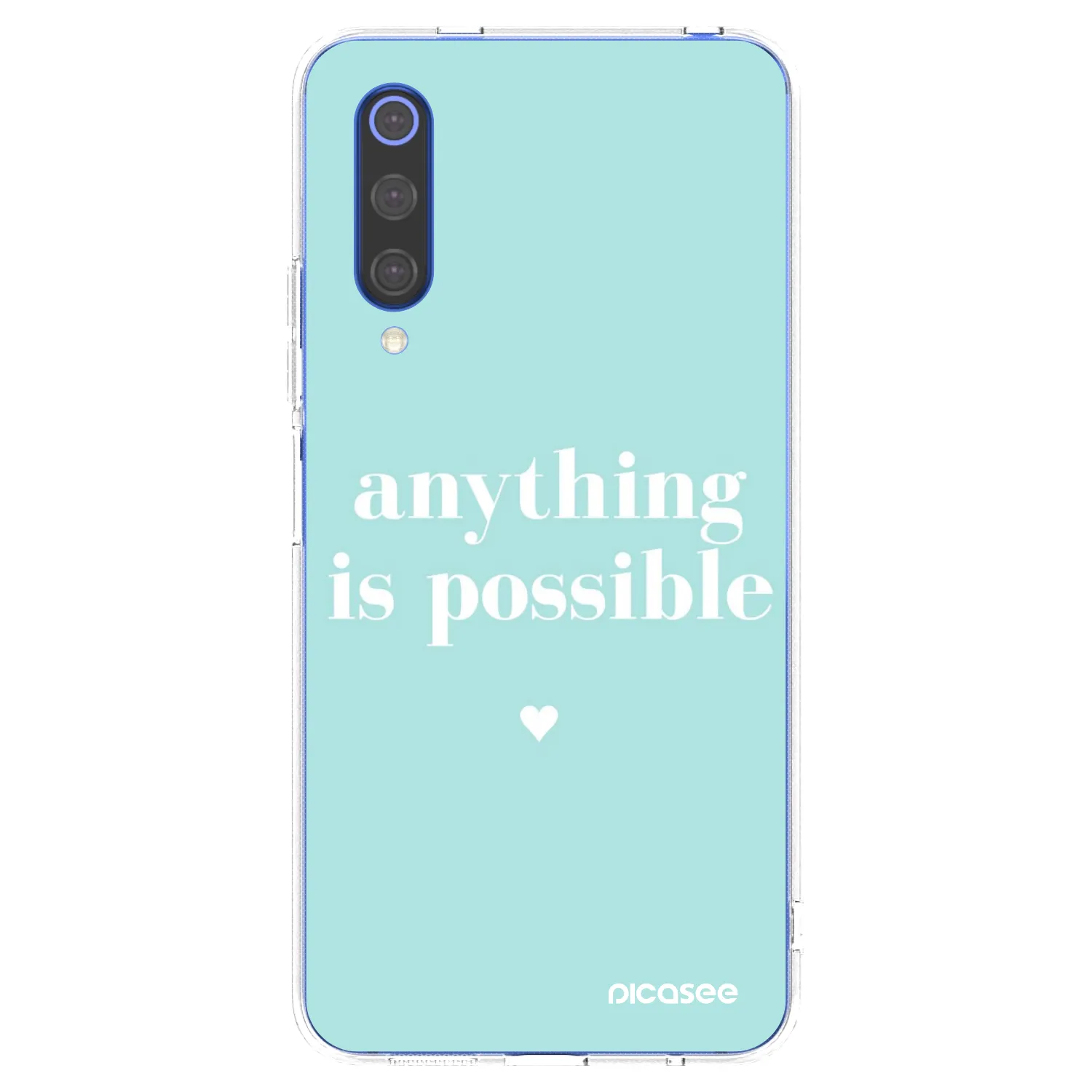 Picasee silikonski prozorni ovitek za Xiaomi Mi 9 SE - Anything is possible