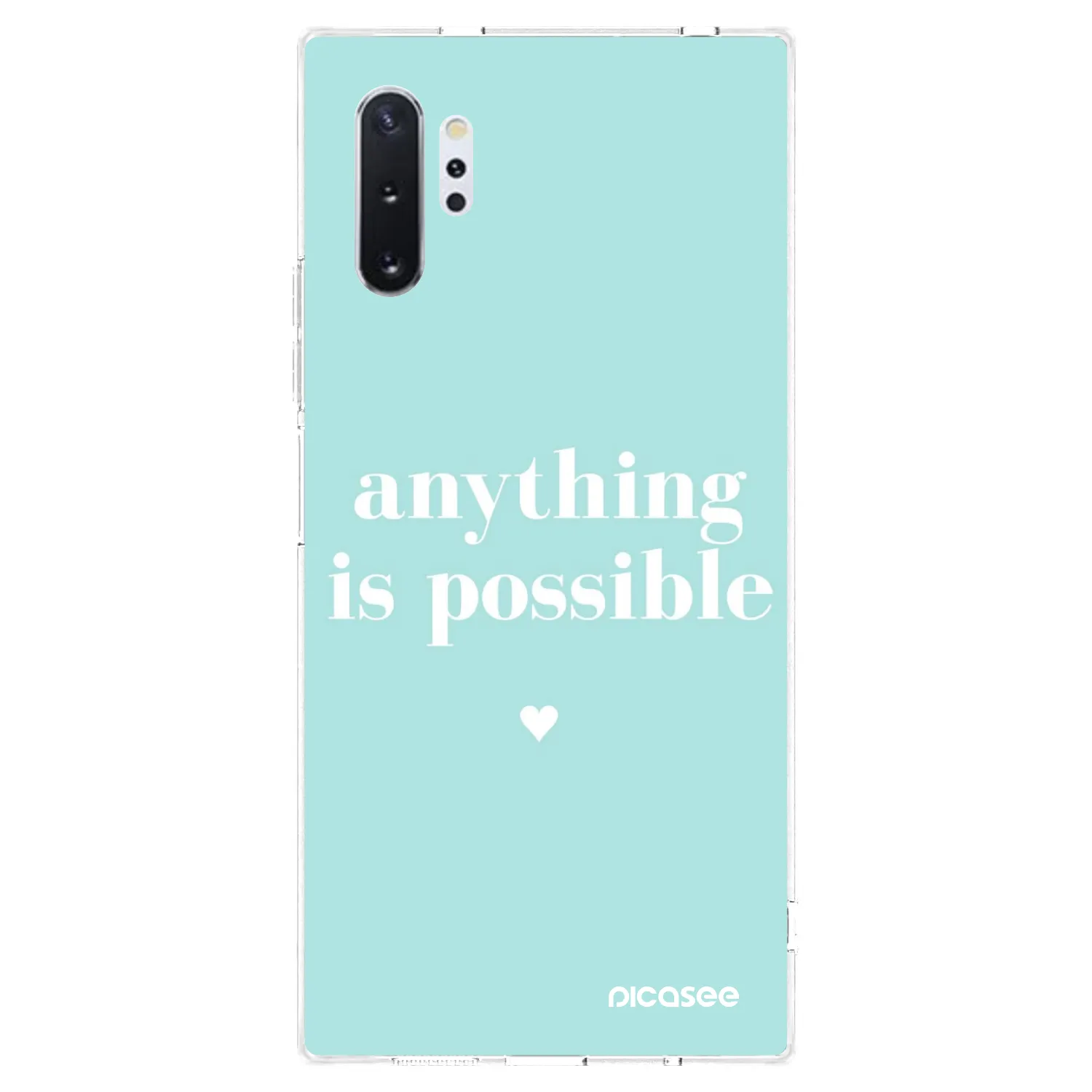 Picasee silikonski prozorni ovitek za Samsung Galaxy Note 10+ N975F - Anything is possible