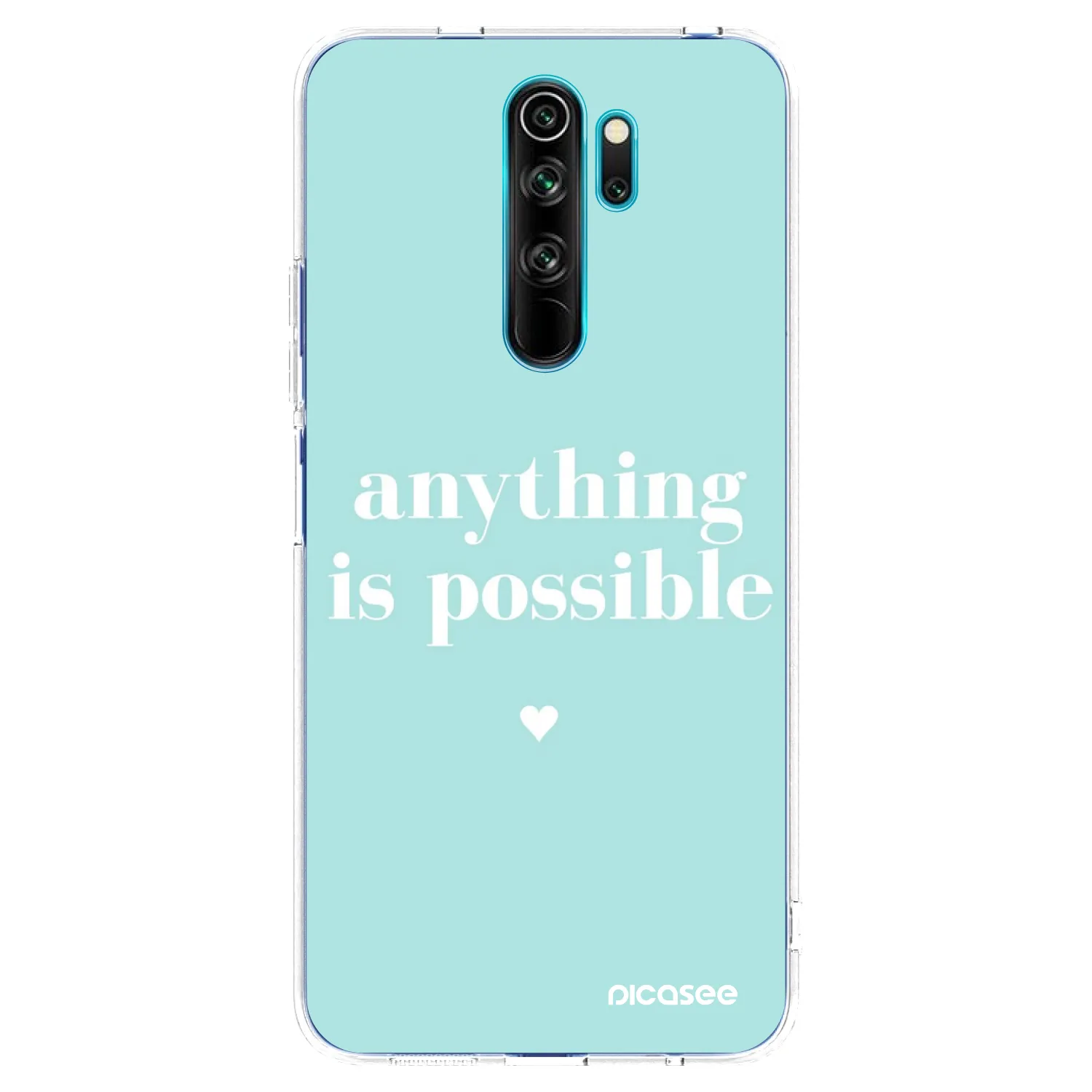 Picasee silikonski prozorni ovitek za Xiaomi Redmi Note 8 Pro - Anything is possible