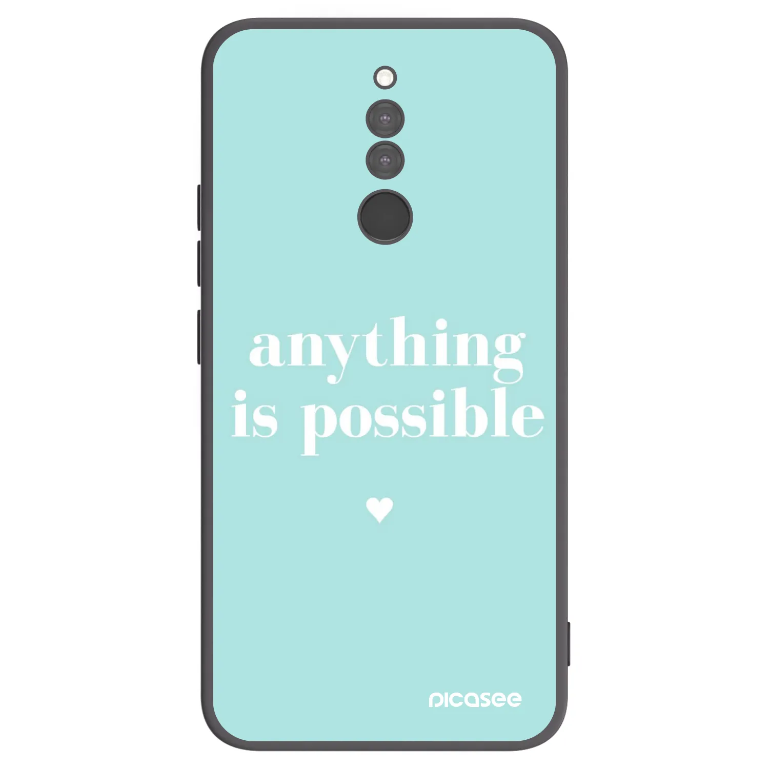 Picasee silikonski črni ovitek za Xiaomi Redmi 8 - Anything is possible