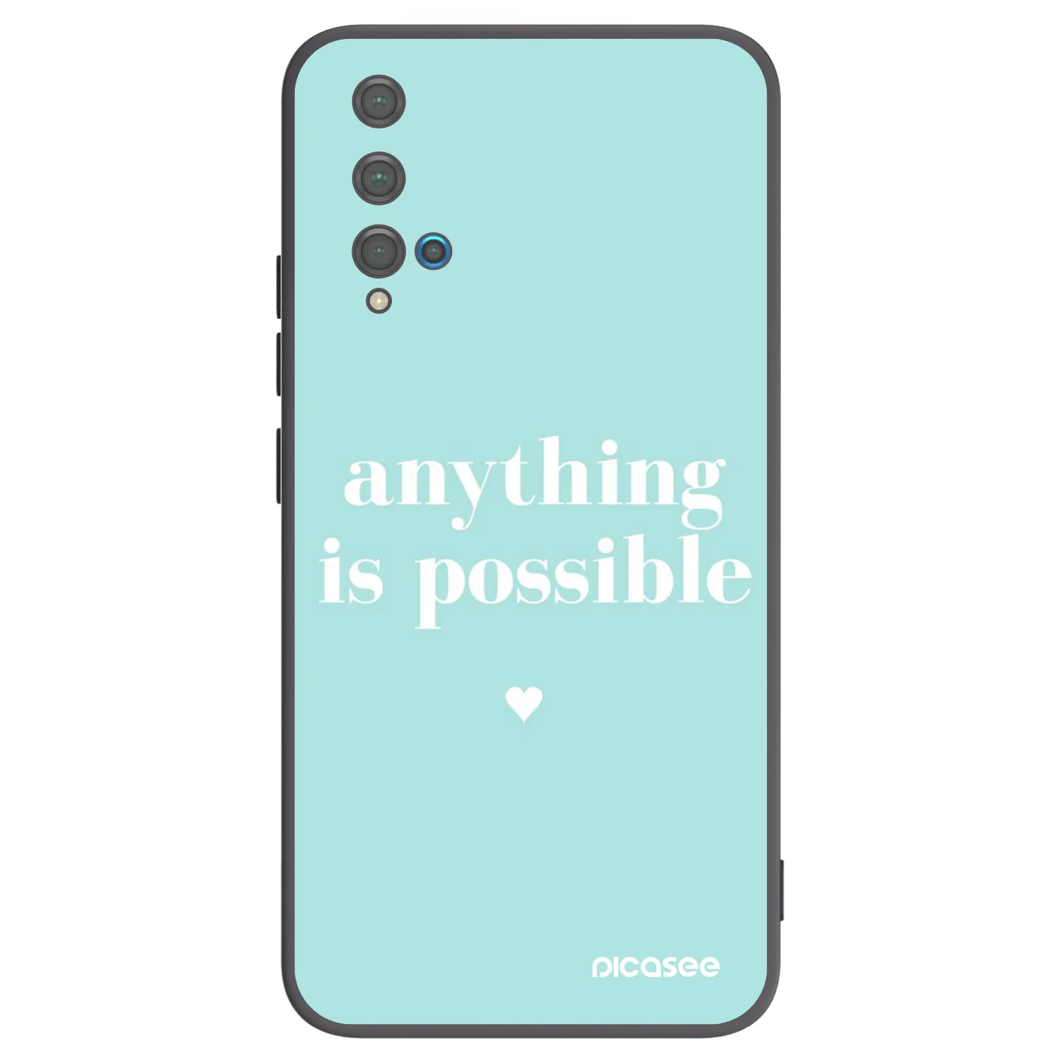 Picasee silikonski črni ovitek za Huawei Nova 5T - Anything is possible