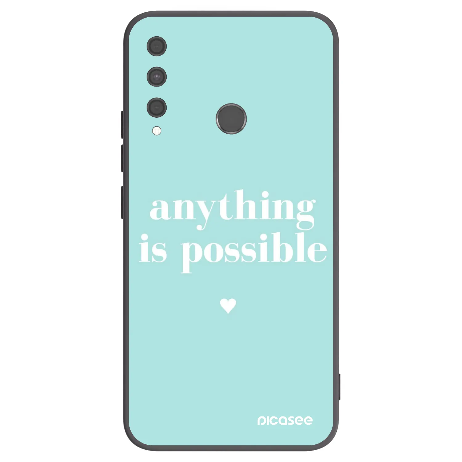 Picasee silikonski črni ovitek za Huawei P40 Lite E - Anything is possible
