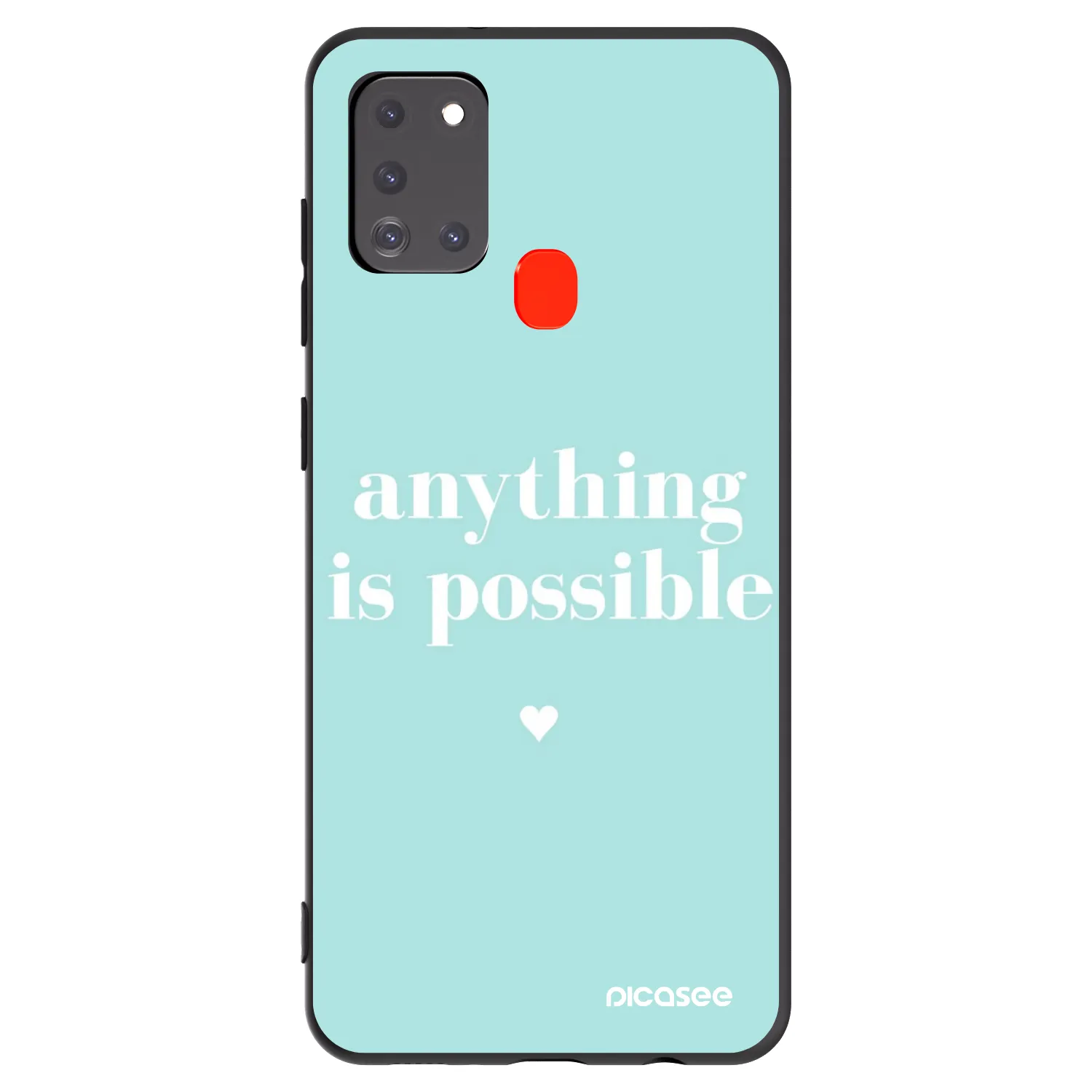Picasee silikonski črni ovitek za Samsung Galaxy A21s - Anything is possible