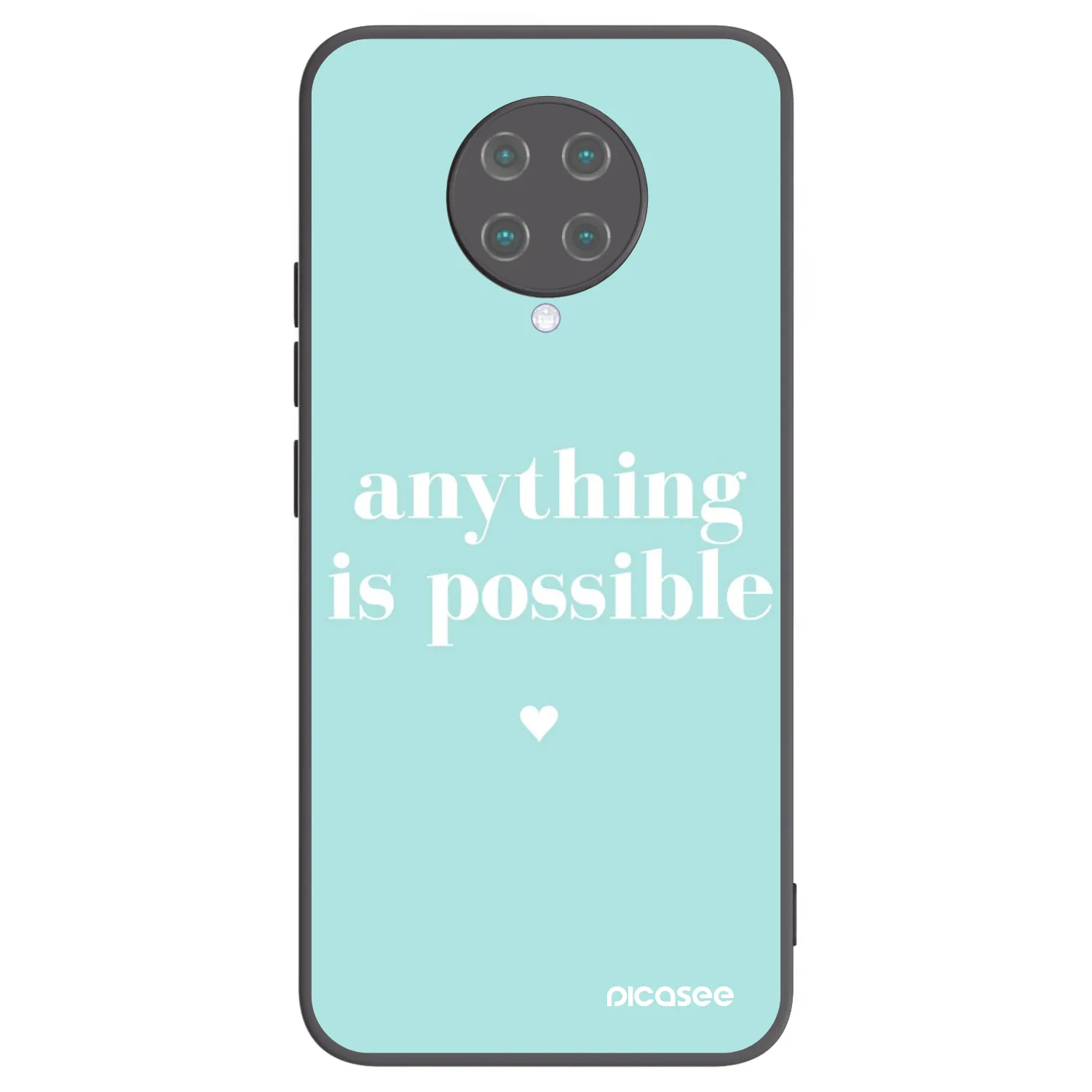 Picasee silikonski črni ovitek za Xiaomi Poco F2 Pro - Anything is possible