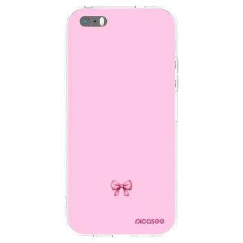Picasee silikonski prozorni ovitek za Apple iPhone 5/5S/SE - Blush bow