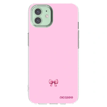 Picasee silikonski prozorni ovitek za Apple iPhone 12 - Blush bow