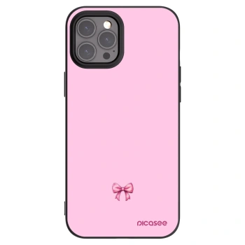 Picasee silikonski črni ovitek za Apple iPhone 12 Pro Max - Blush bow