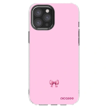 Picasee silikonski prozorni ovitek za Apple iPhone 12 Pro Max - Blush bow