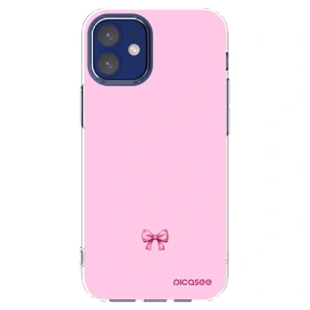 Picasee silikonski prozorni ovitek za Apple iPhone 12 mini - Blush bow