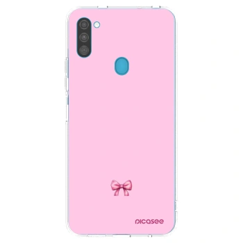 Picasee silikonski prozorni ovitek za Samsung Galaxy M11 - Blush bow