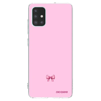 Picasee silikonski prozorni ovitek za Samsung Galaxy M51 M515F - Blush bow