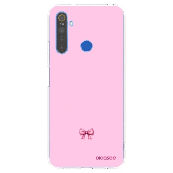 Picasee silikonski prozorni ovitek za Realme 5 - Blush bow
