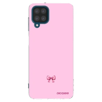 Picasee silikonski prozorni ovitek za Samsung Galaxy A12 A125F - Blush bow