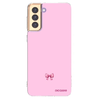 Picasee silikonski prozorni ovitek za Samsung Galaxy S21+ 5G G996F - Blush bow