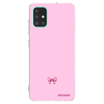 Picasee silikonski prozorni ovitek za Samsung Galaxy M31s - Blush bow
