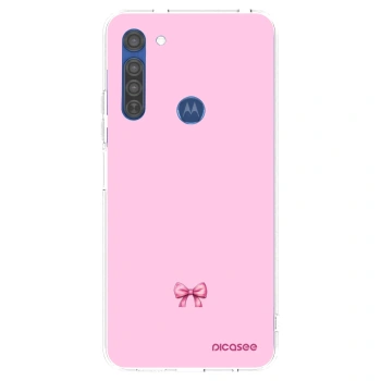 Ovitek za Motorola Moto G8 - Blush bow