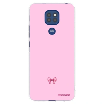 Picasee silikonski prozorni ovitek za Motorola Moto G9 Play - Blush bow