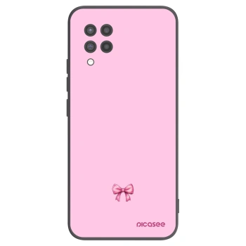 Picasee silikonski črni ovitek za Samsung Galaxy A42 A426B - Blush bow