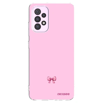 Picasee silikonski prozorni ovitek za Samsung Galaxy A32 5G A326B - Blush bow