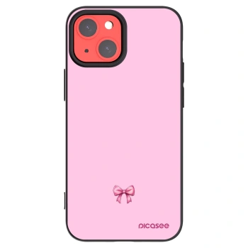 Picasee silikonski črni ovitek za Apple iPhone 13 mini - Blush bow