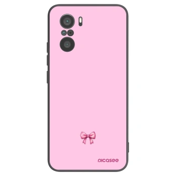 Picasee silikonski črni ovitek za Xiaomi Poco F3 - Blush bow