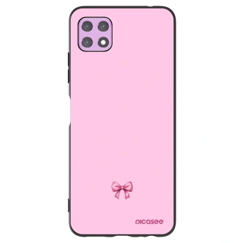 Picasee silikonski črni ovitek za Samsung Galaxy A22 A226B 5G - Blush bow