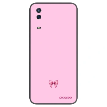 Picasee silikonski črni ovitek za Vivo Y11s - Blush bow