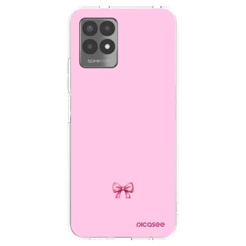 Picasee silikonski prozorni ovitek za Realme 8i - Blush bow