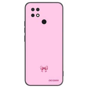 Picasee silikonski črni ovitek za Xiaomi Redmi 10C - Blush bow