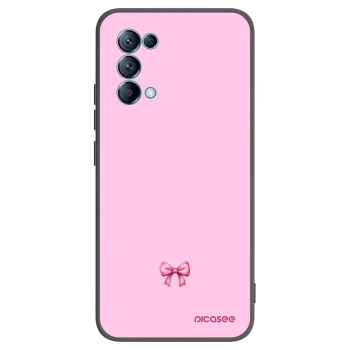 Picasee silikonski črni ovitek za OPPO Reno 5 5G - Blush bow