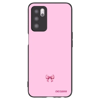 Picasee silikonski črni ovitek za OPPO A16s - Blush bow