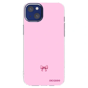 Picasee silikonski prozorni ovitek za Apple iPhone 14 Plus - Blush bow