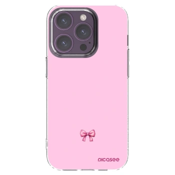 Picasee silikonski prozorni ovitek za Apple iPhone 14 Pro - Blush bow