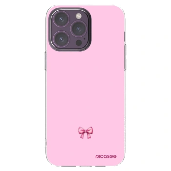 Picasee silikonski prozorni ovitek za Apple iPhone 14 Pro Max - Blush bow