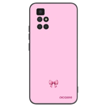 Picasee silikonski črni ovitek za Xiaomi Redmi 10 (2022) - Blush bow