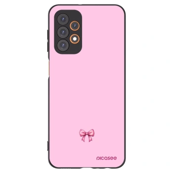 Picasee silikonski črni ovitek za Samsung Galaxy A23 A235F 4G - Blush bow