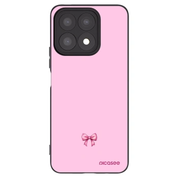 Picasee silikonski črni ovitek za Honor X8a - Blush bow