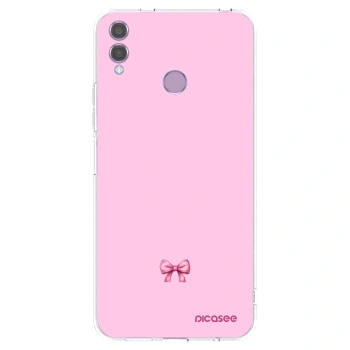 Picasee silikonski prozorni ovitek za Honor 8X - Blush bow