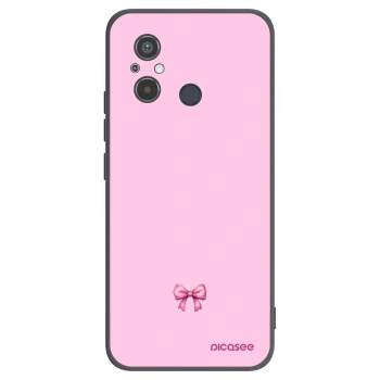 Picasee silikonski črni ovitek za Xiaomi Redmi 12C - Blush bow