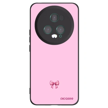 Picasee silikonski črni ovitek za Honor Magic5 Pro - Blush bow