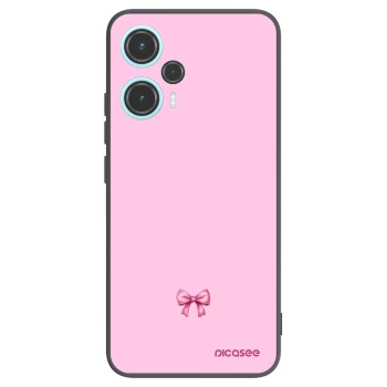 Picasee silikonski črni ovitek za Xiaomi Poco F5 - Blush bow