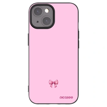 Picasee silikonski črni ovitek za Apple iPhone 15 - Blush bow