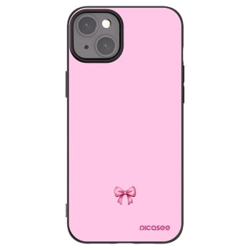Picasee silikonski črni ovitek za Apple iPhone 15 Plus - Blush bow
