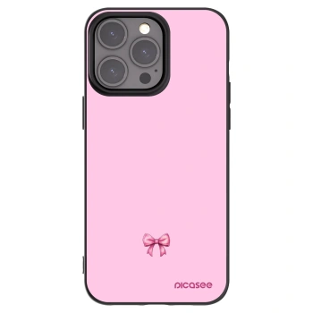 Picasee silikonski črni ovitek za Apple iPhone 15 Pro Max - Blush bow