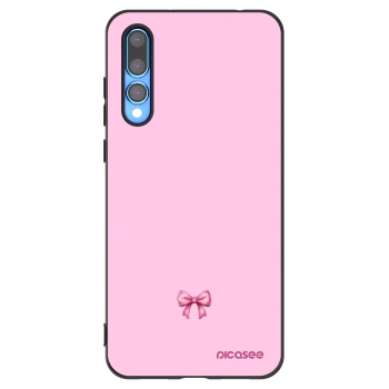 Picasee silikonski črni ovitek za Huawei P20 Pro - Blush bow