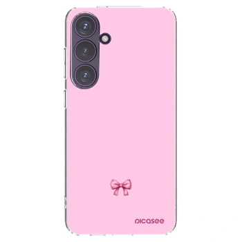 Picasee silikonski prozorni ovitek za Samsung Galaxy S24+ S926B 5G - Blush bow
