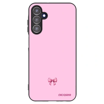 Picasee silikonski črni ovitek za Samsung Galaxy A15 A155F 4G - Blush bow
